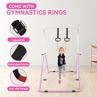 Barre de gymnastique horizontale réglable en hauteur, pliable, équipement de gymnastique intérieur/extérieur, anneaux, barre d'entraînement, salle de sport à domicile pour enfants