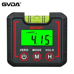 Gvda caixa digital transferidora, 360 graus, mini medidor de ângulo, caixa de medição, inclinômetro, goniômetro, ferramenta de medição de inclinação