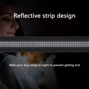 Harnais rétractable réglable réfléchissant multifonctionnel de luxe 3 en 1 pour chien de compagnie, ceinture de sécurité de voiture, laisse - Product Image 6