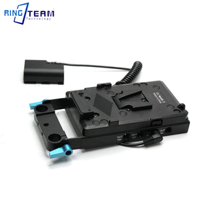 Decodificado LP-E6 tonto batería DR-E6 DC acoplador + V placa de montaje para Canon EOSR <span class=keywords><strong>EOS</strong></span> 5D <span class=keywords><strong>Mark</strong></span> IV III <span class=keywords><strong>II</strong></span> 5D4 5DS 5DS R <span class=keywords><strong>6D</strong></span> 7D 7D <span class=keywords><strong>Mark</strong></span> 2 - Product Image 2
