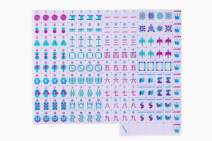 Classic <b>Mahjong</b> Tiles <b>Set</b> Plastic Portable Game For 4 Players With Joker And Wind Tiles - Product Image 4