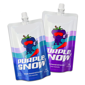 Pochette à bec verseur debout avec logo imprimé personnalisé sac de pochette d'emballage de jus d'eau liquide avec bec - Product Image 2