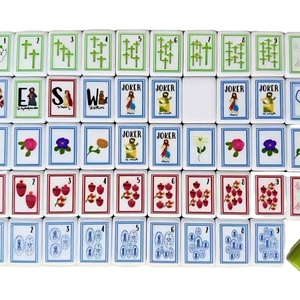 Fichas de Mahjong Americanas de Acrílico Verde de 1.26 Pulgadas, Resistentes al Agua, de Calidad Premium, para Viajes al Aire Libre y Juegos Familiares - Product Image 1