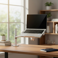 Bras de moniteur réglable en hauteur avec ressort à gaz en aluminium - Portable et extensible UPERGO OL-1S Pro pour l'école, la chambre, l'entrepôt, le supermarché