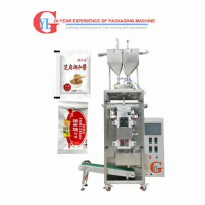 Pouch Bag 6-Lanes Double materials Filling Packing Machine For Pack Liquid Tomato Paste Sauce Ketchup