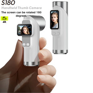 S180 4K Handheld <b>Camera</b> with a 180-degree Rotatable Lens Suitable for Various Outdoor Activities - Product Image 4
