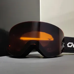 Tasarımcı çerçevesiz manyetik kayak gözlük özel kar gözlüğü kayak gözlüğü snowboard gözlüğü