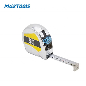 Ruban à mesurer rétractable en acier de 5m avec système de mesure métrique de boîtier de galvanoplastie de ruban en acier blanc - Product Image 3