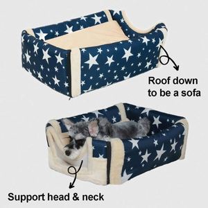 Échantillon Gratuit : Niche pour Chien d'Intérieur, Lit pour Chien 2-en-1 Lavable et Couvert, Niche Igloo Isolée et Confortable pour Chien, Taille 23L pour Petit Chien - Product Image 3