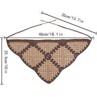 Triangulo Con Banda Cabeza Crochet Colorido Patrón lindo Turbante Bandana Pañuelo para el cabello Tie Back Head Wrap Hairbands