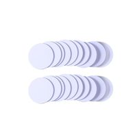 Harga Pabrik Tag Koin PVC 125KHZ 13.56MHZ 1K Kartu RFID Identifikasi Keamanan Kontrol Akses
