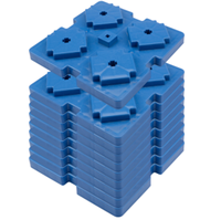 Blocs de nivellement pour camping-car, lot de 10, en PP robuste, étanches, conception emboîtable, poignée de transport facile, forme triangulaire, pour roues
