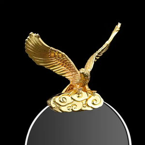 Nhà máy tùy chỉnh vàng kim loại <span class=keywords><strong>eagle</strong></span> với K9 pha lê cơ sở giải thưởng pha lê Trophy cho lưu niệm kinh doanh Quà tặng thủ công mỹ nghệ - Product Image 3