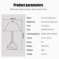Rétro Simple Design Chambre Élégante Atmosphère Portable Rechargeable LED Sans Fil Fleur Bourgeon Petite Lampe De Table De Mariage
