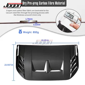 สำหรับ Ford bronco Raptor 2021-2024ชุดป้องกันฝากระโปรงหน้าสำหรับเครื่องยนต์รถคาร์บอนไฟเบอร์อุปกรณ์ตกแต่งฝากระโปรงหน้า - Product Image 3