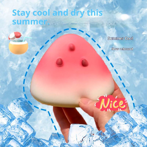 Watermelon <b>Squishy</b> Toy Soft Slow Rebound Fruit Stress Ball Food Play Squeeze Toy Stress Relief Toy - Product Image 5