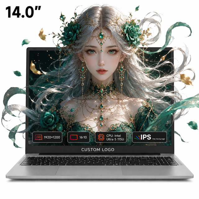 ODM Bulk 14 Inch Intel Ultra 5 115U 10 Threads Win11 WiFi 6 Backlit Keyboard Full Featured Type C 100W Business Laptop