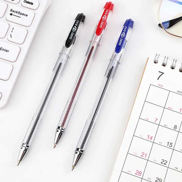Разноцветная шариковая гелевая ручка 0,7 мм, стержневая ручка, шариковые ручки с пользовательским логотипом