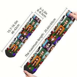 Chaussettes de sport personnalisées Kawaii <span class=keywords><strong>Tim</strong></span> <span class=keywords><strong>Burton</strong></span> Movie Characters Cartoon Cosplay, chaussettes chaudes imprimées en 3D, chaussettes de football - Product Image 3