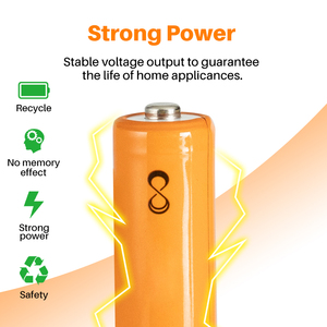 Ni-MH AAA แบตเตอรี่1.2V <span class=keywords><strong>แบบ</strong></span><span class=keywords><strong>ชาร์จ</strong></span>ไฟ<span class=keywords><strong>ได้</strong></span>สำหรับเปลี่ยนแบตเตอรี่โทรศัพท์ไร้สายพานาโซนิค - Product Image 3