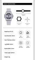 Naviforce 7107 Nf7107 Quartz Horloge Lage Prijs Groothandel Bulk Kopen Mode Waterdicht Polshorloge Voor Dames Montre Femme Relojes