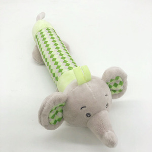 Học tập đồ chơi động vật Teether nhồi squeaker hoạt động voi sang trọng Grip làm dịu Clip tiếng ồn nhà sản xuất sang trọng tay Rattle trống đồ chơi - Product Image 2