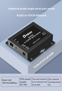 เหมาะสำหรับเซิร์ฟเวอร์อนุกรม TCP IP คุณภาพสูงของ Dtech รองรับ OEM ODM ตัวแปลงอนุกรมเป็นอีเธอร์เน็ตแบบอุตสาหกรรม POE - Product Image 3