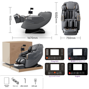Sillón de Masaje con IA, Mecanismo 3D, Control por Voz, Carga Inalámbrica, Rodillos para Pies, Masaje de Pantorrillas, Bluetooth - Product Image 3