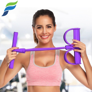 Corde De Tension élastique Fitness Avec Poignées Et Pédale, Résistance Progressive - Pour Musculation, Yoga, Abdos