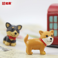 Figurines de chiots miniatures en résine personnalisées, adorable petit chien miniature, ornement micro-animal, décoration d'intérieur, cadeau pour les amoureux des chiens