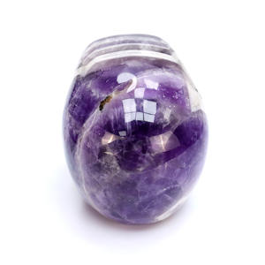 Toptan özel 1.75 inç rüya ametist kafatası oyma doğal kristal İnsan kafatası kemik heykeli masaüstü dekor kolye satılık - Product Image 4