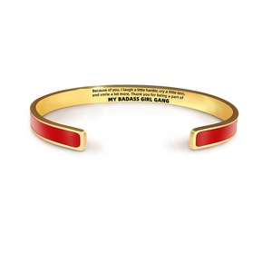 ठीक कस्टम मेरे बैज लड़की गैंग रंग के अंदर रंग के रंग का चूरा रंग रंगीन बयान प्रतिज्ञा ब्रेसलेट - Product Image 6