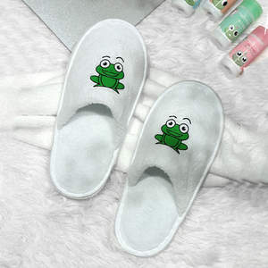 Eco Friendly personalizzato bambini Coral Fleece usa e getta Pvc Soleslippers bagno bambini pantofole bianche dell'hotel <span class=keywords><strong>con</strong></span> <span class=keywords><strong>elastico</strong></span> - Product Image 2