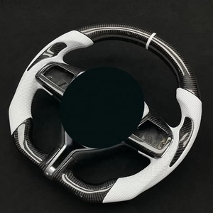 Volante de Fibra de Carbono para Automóviles de Carreras, Botón de Claxon para Volante, Volante Thrustmaster para Maserati <span class=keywords><strong>Levante</strong></span> - Product Image 3