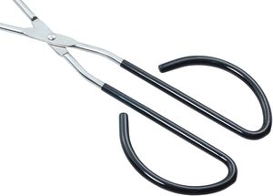Stainless Steel BBQ Tongs with Heat Resistant Non-Stick Iron Silicone Handles for Cooking Serving <b>Camping</b> - Product Image 3