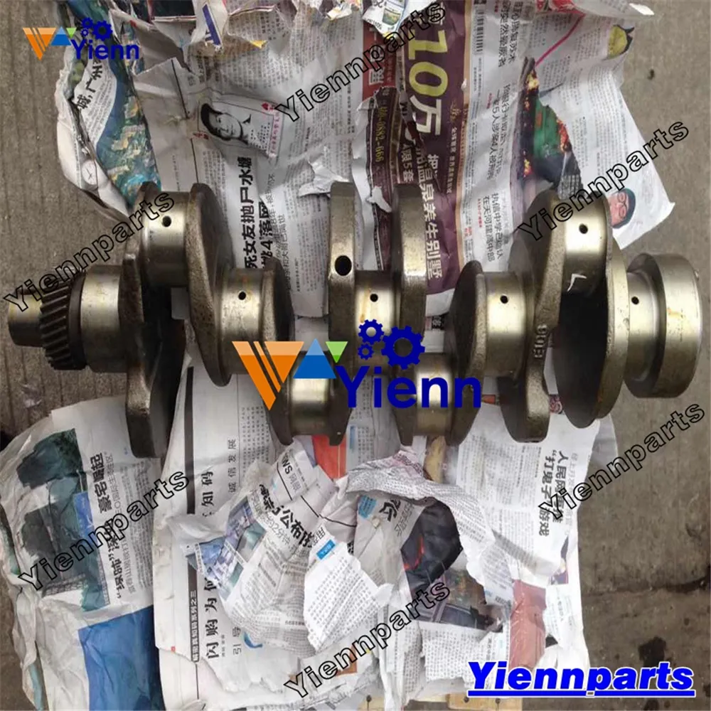 4TNV106 kullanılan motor krank mili 123900-21000 için yedek parçalar Yanmar dizel motor 4TNV106-NTB1 4TNV106T-GGE 4TNV106-NTB