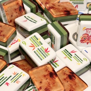 Juego de Mahjong Americano Plegable Portátil de Lujo de 4 Niveles con Diseño de Madera, 160 Piezas, para <span class=keywords><strong>Casino</strong></span>, Bajo MOQ, Directo de Fábrica - Product Image 4