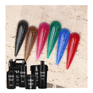 Gel de construction sans HEMA pour la veille de Noël, avec paillettes noires, gel de construction autolissant à paillettes rouges, gel de construction vert pour Noël - Product Image 5