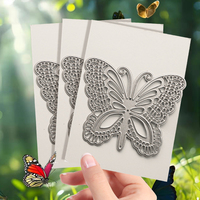 Troqueles de Corte de Metal, Modelo de Mariposa de Metal para Manualidades, para Tarjetas, Técnicas Mixtas