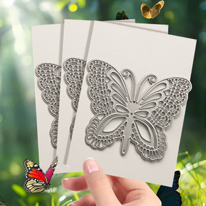 金属切削ダイス 金属蝶モデル クラフト カード作成用 ミックスメディア - Product Image 5