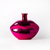 Diffuseur de bouteilles en verre personnalisées le plus vendu Diffuseur exquis de couleur galvanisée pour aromathérapie/parfum/décor