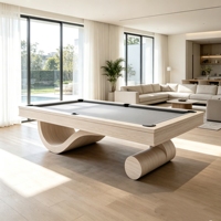 Table de billard 9 boules en bois massif moderne de qualité supérieure, professionnelle, à prix abordable, très vendue, 7ft, 8ft, 9ft, transformable en table à manger