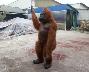 Parque de Atracciones, Animal animatrónico de alta simulación <span class=keywords><strong>Virtual</strong></span>, tamaño grande, gorila - Product Image 2