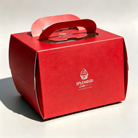 Boîte à gâteau en carton pliable, impression de logo personnalisée, emballage de Noël, impression UV, emballage en papier de qualité alimentaire, boîte cadeau de fête