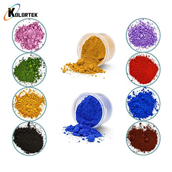 Oxydes Fer Couleurs Cosmétiques Lot 7 Pigments Oxyde De Fer - Poudres Cosmétiques 25g - Noir, Jaune, Rouge, Bleu, Vert, Orange, Marron Colorant Naturel Cosmétique