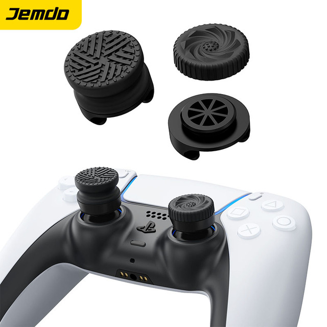 Jemdo High-quality Silicone Thumb Stick Caps for / Controllers 1 Short 1 Tall Combo Enhanced Grip Precision Comfort Multi