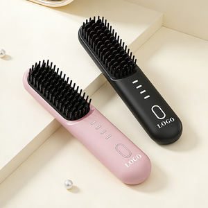 Enhanced Fast Heating Styling Straightening <b>Comb</b> High Power 4 Temp Adjustable <b>Hot</b> <b>Comb</b> Professional 2 in 1 Hair Brush for Salon - Product Image 1
