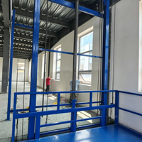 VRC Automatisierter Zwischengeschoss-Fracht-Aufzug PLC Vertikaler Materiallift 3000kg Tragfähigkeit Hydraulischer Antrieb für Intelligente Sortierhubs