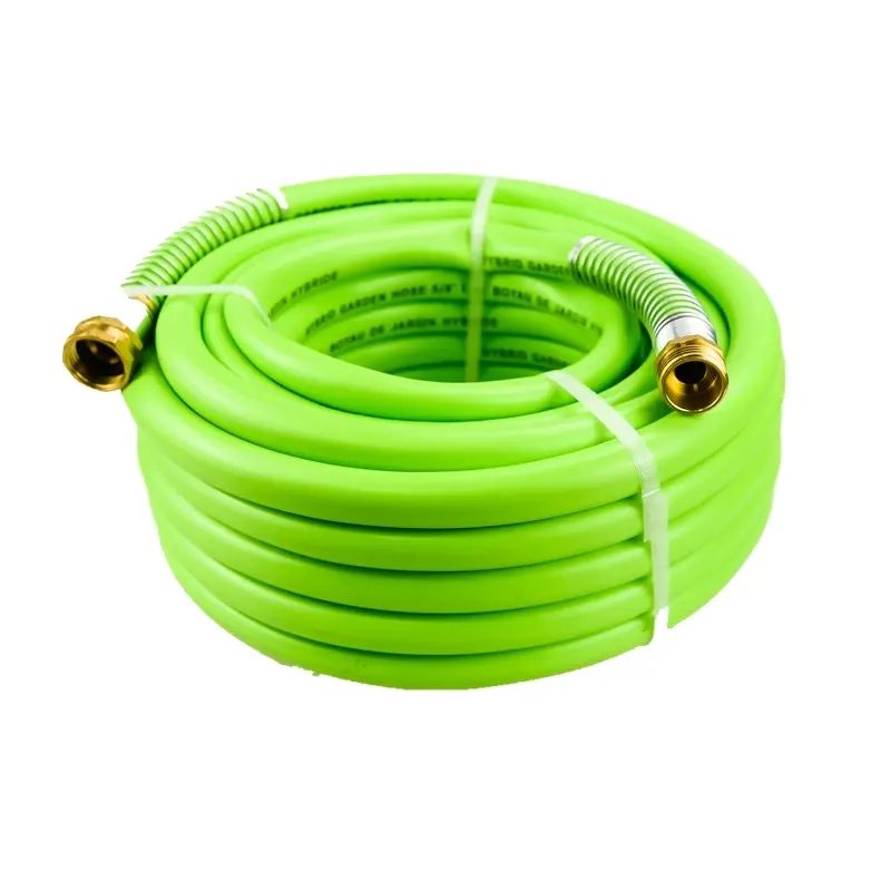 iso 9001 25ft 26ft high quality flexible rubber air compressor flexible water hose with fittings