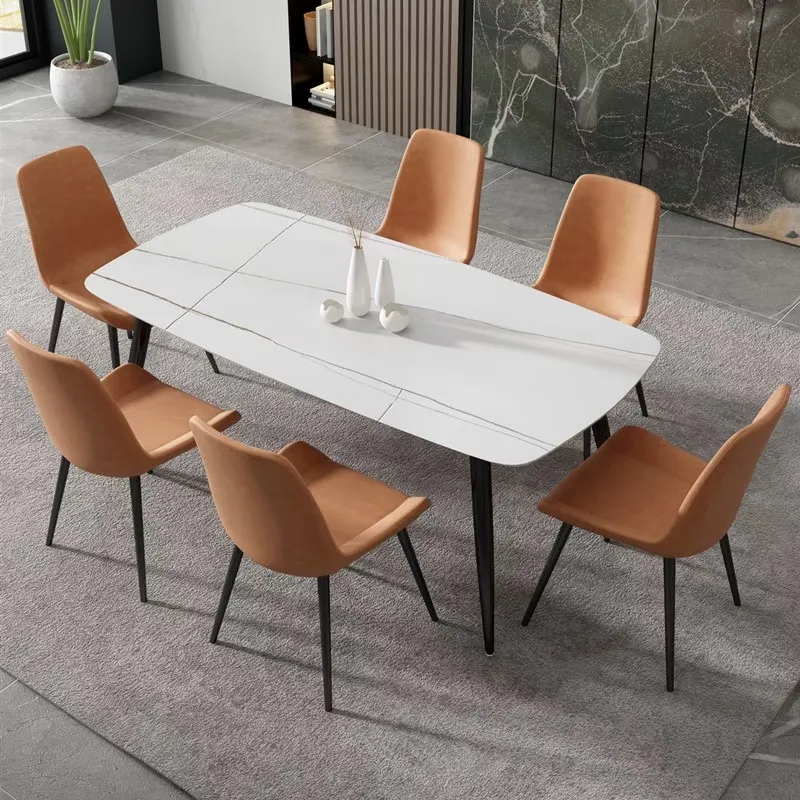 Новый стиль красочные деформированные ножки для столовой плитка для столовой выдвижной керамический стол